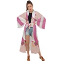 Easter Egg Colorful Spring Color Maxi Kimono View1