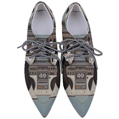 Radio Cassette Speaker Sound Audio Women s Pointed Oxford Shoes by Simbadda