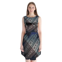 Fractals 3d Graphics Shapes Sleeveless Chiffon Dress  