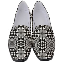 Fabric Geometric Shape Women s Classic Loafer Heels by HermanTelo