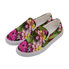 Summer Lantana W Bee Women s Canvas Slip Ons by Riverwoman