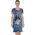 Sport, surfboard with flowers and fish Short Sleeve Nightdress View1