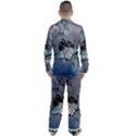 Sport, surfboard with flowers and fish Men s Satin Pajamas Long Pants Set View2