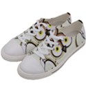 Owl Bird Eyes Cartoon Good Women s Low Top Canvas Sneakers View2