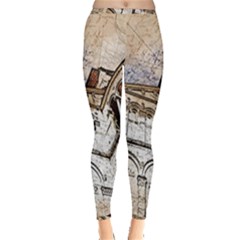 Building Architecture Columns Inside Out Leggings by Simbadda