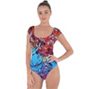 Graffiti Wall Mural Painting Arts Short Sleeve Leotard  View1