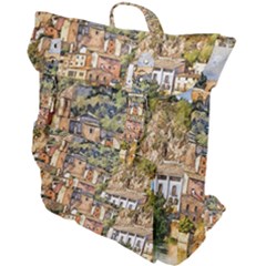 Architecture Town Travel Water Buckle Up Backpack by Simbadda