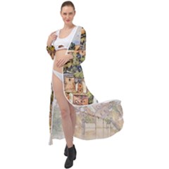 Architecture Town Travel Water Maxi Chiffon Beach Wrap