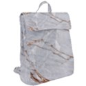 Gray Light Marble Stone Texture Background Flap Top Backpack View2