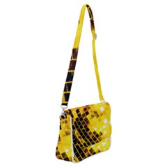 Golden Disco Ball Shoulder Bag With Back Zipper by essentialimage