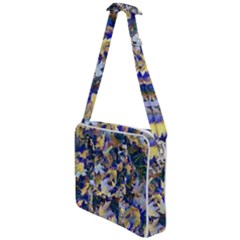 October Leaves In Blue Cross Body Office Bag by bloomingvinedesign