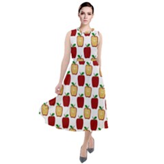 Apple Polkadots Round Neck Boho Dress