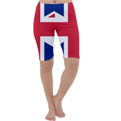 Uk Flag Cropped Leggings  by FlagGallery