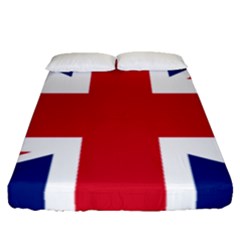 Uk Flag Fitted Sheet (queen Size) by FlagGallery