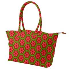 Pattern Flower Texture Seamless Canvas Shoulder Bag by Simbadda