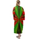 Abstract Art Fractal Modern Art Maxi Velour Kimono View2