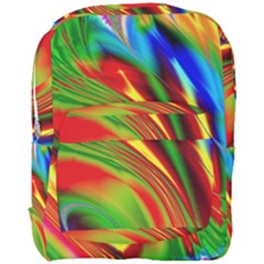 Artwork Digital Art Fractal Colors Full Print Backpack by Wegoenart