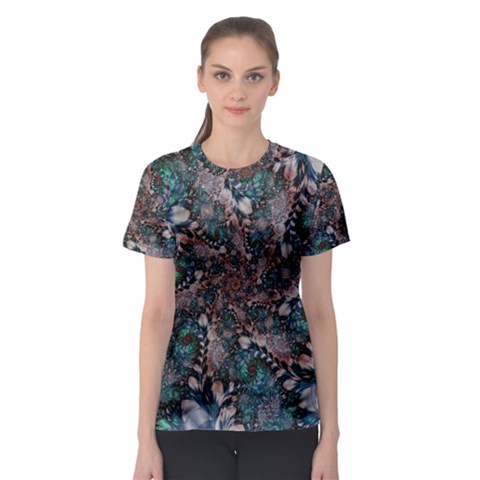 Art Artwork Fractal Digital Women s Sport Mesh Tee by Wegoenart