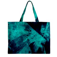 Background Texture Pattern Blue Zipper Mini Tote Bag by Wegoenart