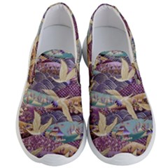 Textile Fabric Cloth Pattern Men s Lightweight Slip Ons by Wegoenart