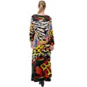 Ethnic Patchwork Maxi Chiffon Beach Wrap View2