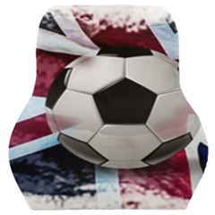 Soccer Ball With Great Britain Flag Car Seat Back Cushion  by Vaneshart