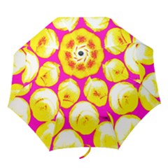 Pop Art Tennis Balls Folding Umbrellas by essentialimage