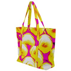 Pop Art Tennis Balls Zip Up Canvas Bag by essentialimage