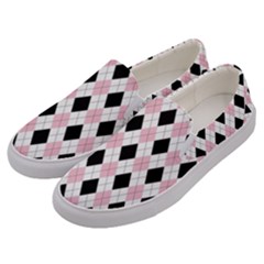 Argyle 316837 960 720 Men s Canvas Slip Ons by vintage2030