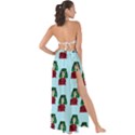 Girl With Green Hair Pattern Maxi Chiffon Tie-Up Sarong View2