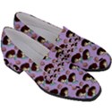 Redhead Girl Pattern Lilac Women s Chunky Heel Loafers View3