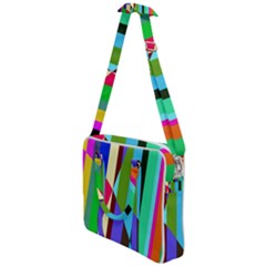 Stripes Interrupted Cross Body Office Bag by bloomingvinedesign