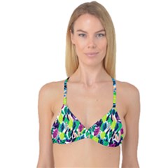 Leaves  Reversible Tri Bikini Top