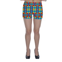 Pop Art  Skinny Shorts by Sobalvarro