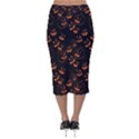 Jack O Lanterns Velvet Midi Pencil Skirt View2