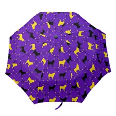 Elegant Pugs Folding Umbrellas by ElegantGP