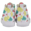 Vector Seamless Pattern With Pineapples Kids  Mid-Top Canvas Sneakers View4