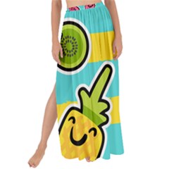 Summer Fruits Patterns Maxi Chiffon Tie-up Sarong