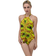 Cut Glass Beads Go With The Flow One Piece Swimsuit