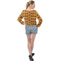 Fantasy Fauna Floral In Sweet Yellow Banded Bottom Chiffon Top View2