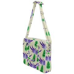 Thistles Purple Flora Flowering Cross Body Office Bag by Vaneshart