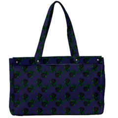 Black Rose Blue Canvas Work Bag by snowwhitegirl