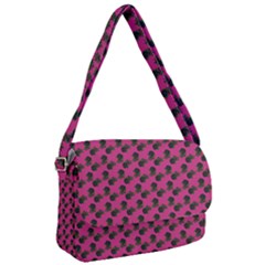 Black Rose Pink Courier Bag by snowwhitegirl