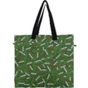 Pepe the Frog Face pattern Green Kekistan meme Canvas Travel Bag View1