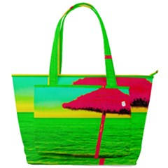 Pop Art Beach Umbrella Back Pocket Shoulder Bag  by essentialimage