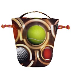 Sport Ball Tennis Golf Football Drawstring Bucket Bag by HermanTelo