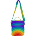 Rainbow Background Colorful Crossbody Day Bag View3