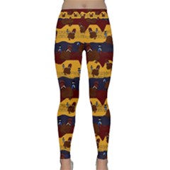 Turkey Pattern Classic Yoga Leggings by bloomingvinedesign