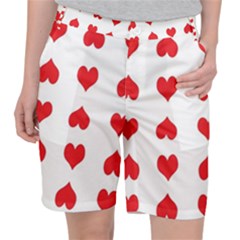 Heart Red Love Valentines Day Pocket Shorts