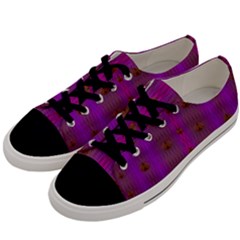 Peace Is Cool Again And Decorative Men s Low Top Canvas Sneakers by pepitasart